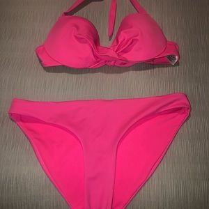 H&M hot pink bathing suit